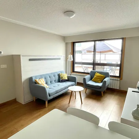 Estudio Céntrico Con Terraza Y Parking Privado