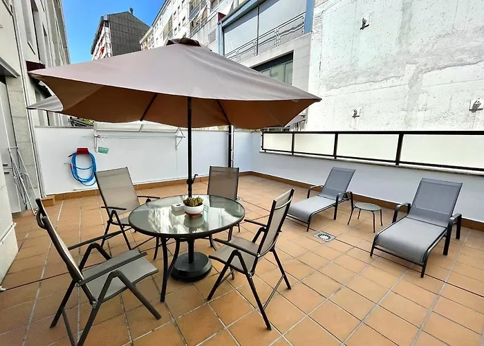 Apartamento Estudio Céntrico 1 Con Terraza Y Parking Privado Ourense
