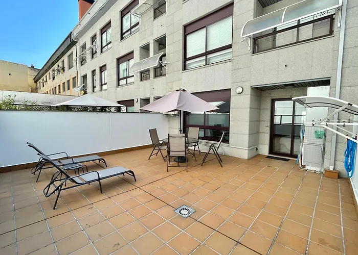 Apartament Estudio Centrico 1 Con Terraza Y Parking Privado Ourense
